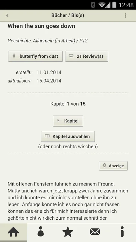 FanFiktion for Android: A Vast German Fanfiction Hub