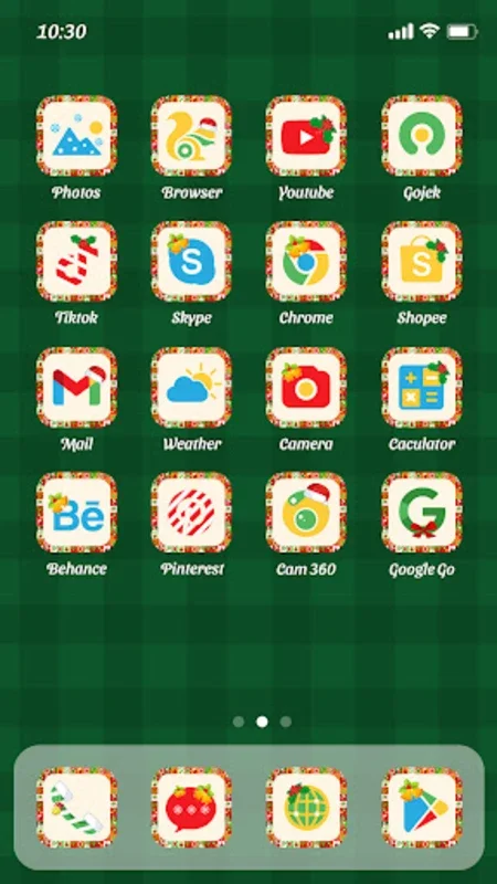 Christmas Patterns Theme for Android - Festive Phone Customization