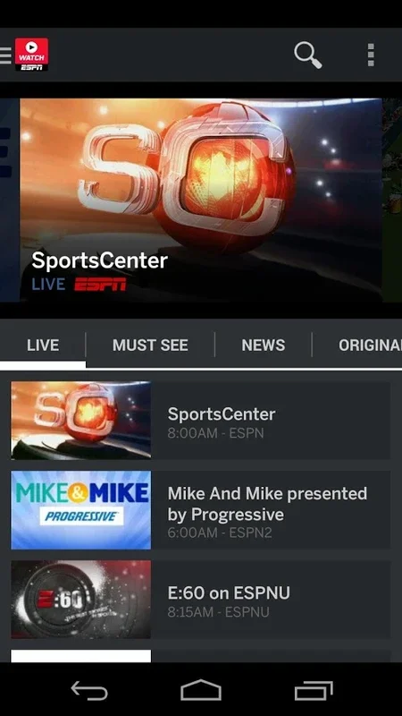 WatchESPN for Android: Unrivaled Sports Content