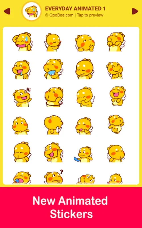 Qoobee Agapi Stickers for WhatsApp on Android - No Downloading Required