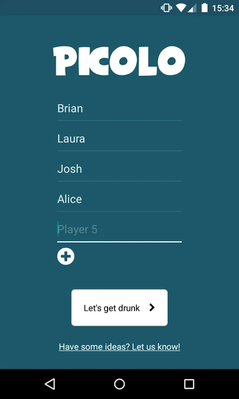 Picolo for Android - The Wild Drinking Game