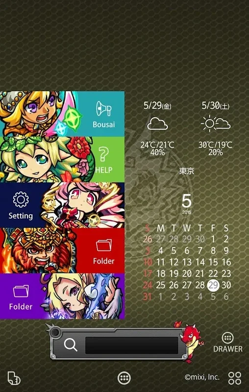 Monster Strike for buzzHOME - Customize Android Home Screen