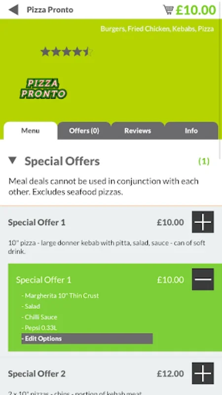 Pizza Pronto YO7 for Android - Hassle - Free Pizza Ordering