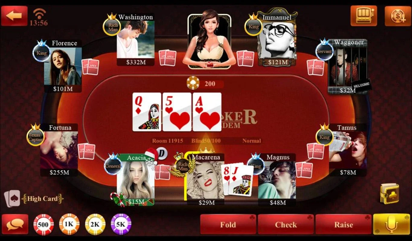 Free Poker-Texas Holdem: Global Texas Hold'em on Android