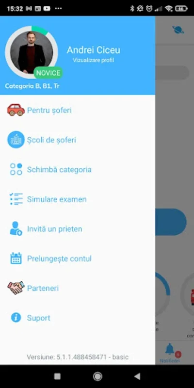 Chestionare auto SoferOnline for Android - Ace Driving Tests with Custom Study Plans