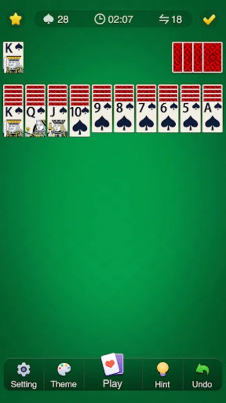 Spider Solitaire Card Game for Android - No Downloading Needed