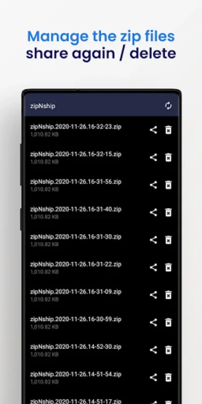 zipNship - Effortless File Zipping & Sharing for Android