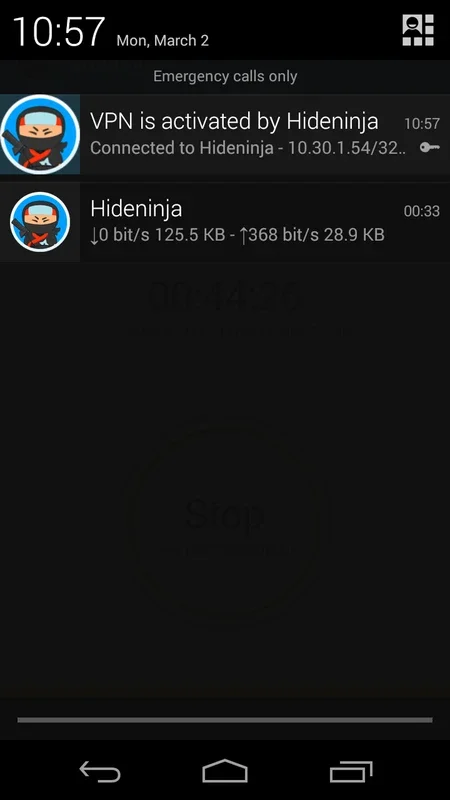 Hideninja Free VPN for Android: Bypass Location Restrictions