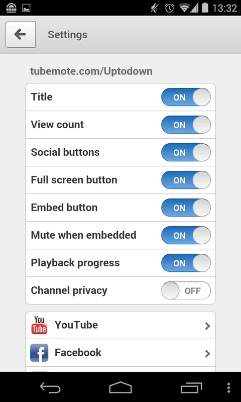 TubeMote for Android - Broadcast Videos Remotely