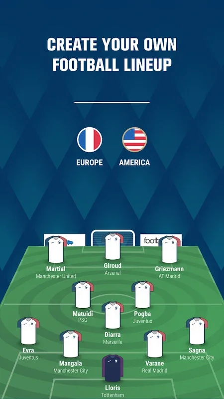 LINEUP11 for Android - Customize Your Football Team