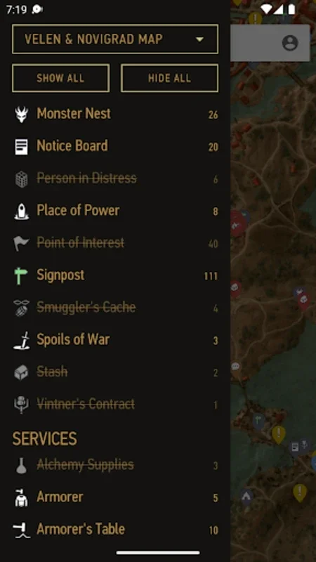 Witcher 3 Map for Android - Navigate the Game World