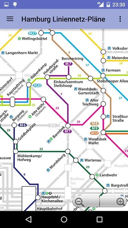 Hamburg Transit Maps for Android - Seamless Navigation