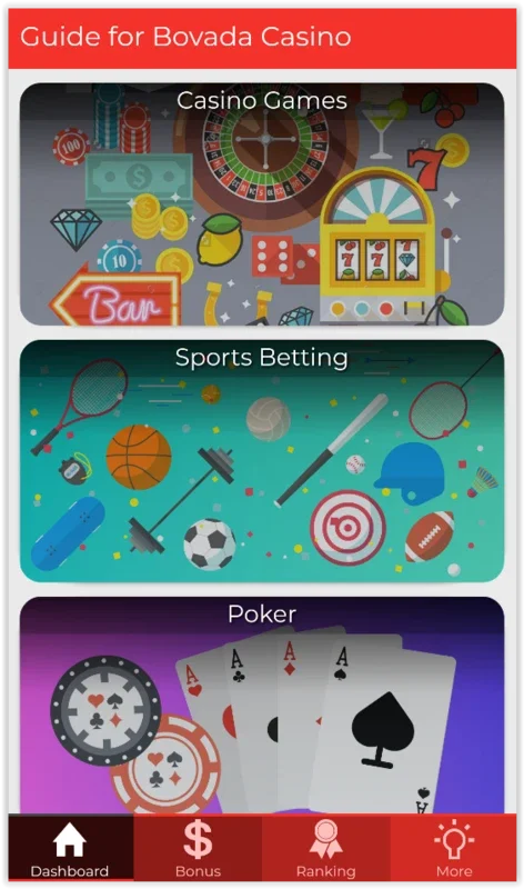 Guide for Bovada Casino for Android - No Downloading Required