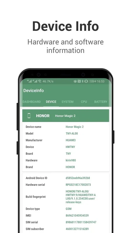 Device Info for Android: Check Smartphone Details