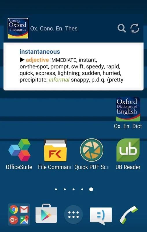 Concise Oxford Thesaurus for Android - No Downloading Needed