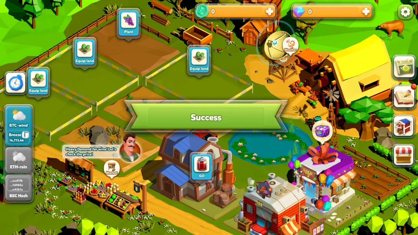 LuLu Market for Android: Virtual Farming & Global Trade