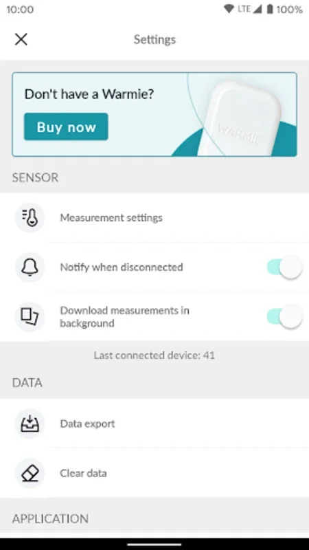 WARMIE24 - Body Thermometer for Android: Real-Time Monitoring