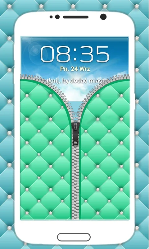 Diamond Zipper Lock Screen for Android - Secure and Stylish