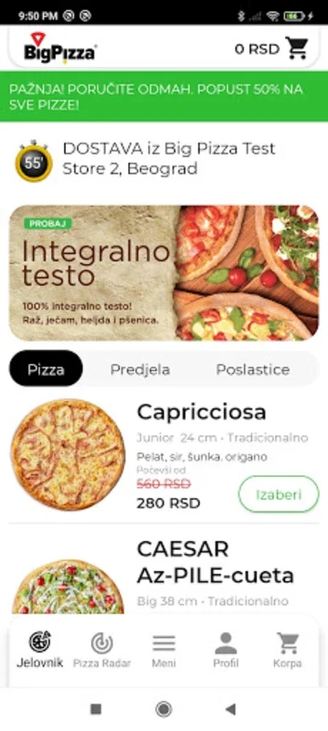 BigPizza for Android - Transform Your Pizza Ordering