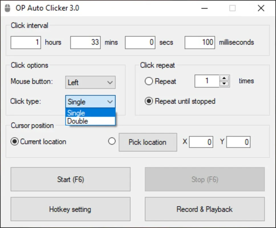 OP Auto Clicker for Windows - Streamline Mouse Clicks