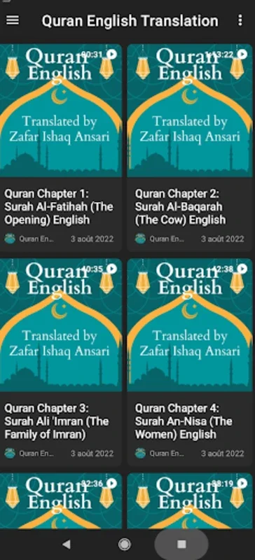 Quran Translated in English for Android - Spiritual Companion