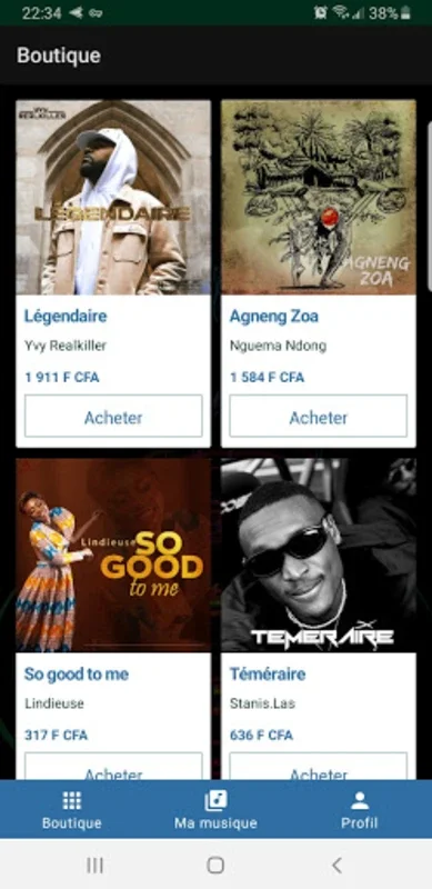 GSTOREMUSIC for Android - Explore Gabonese Music