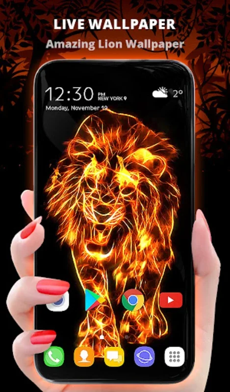 Fire Lion Wallpaper + Keyboard for Android: Transform Your Device