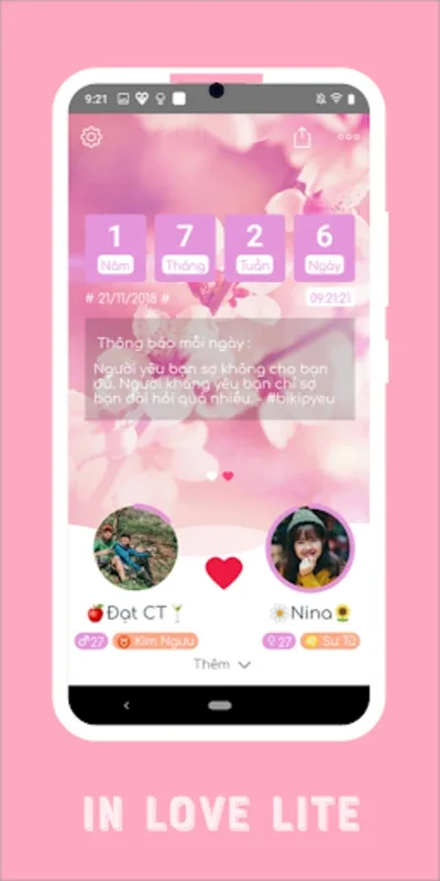 inlove Lite for Android - A Unique Experience