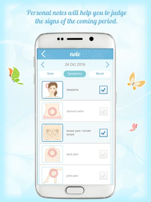 Bella Period Calendar for Android - Track Menstrual Cycle