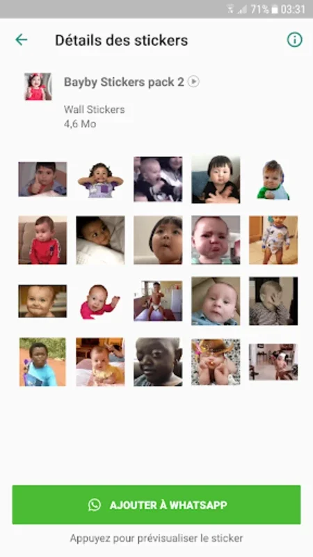 Animated babies Stickers for Android - Enhance WhatsApp Chats