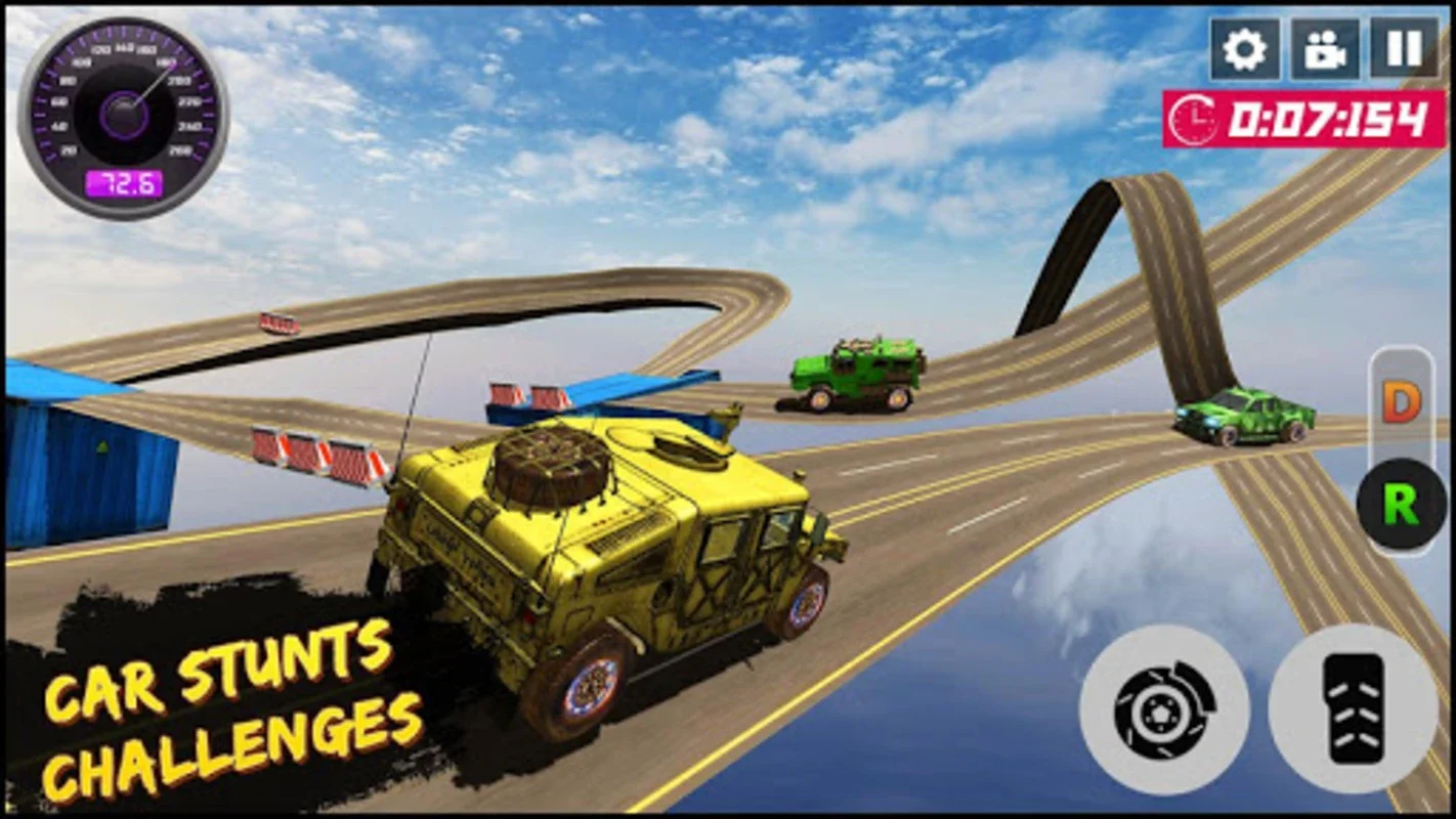 Impossible Military Jeep Car Stunt - Ramp Stunts for Android