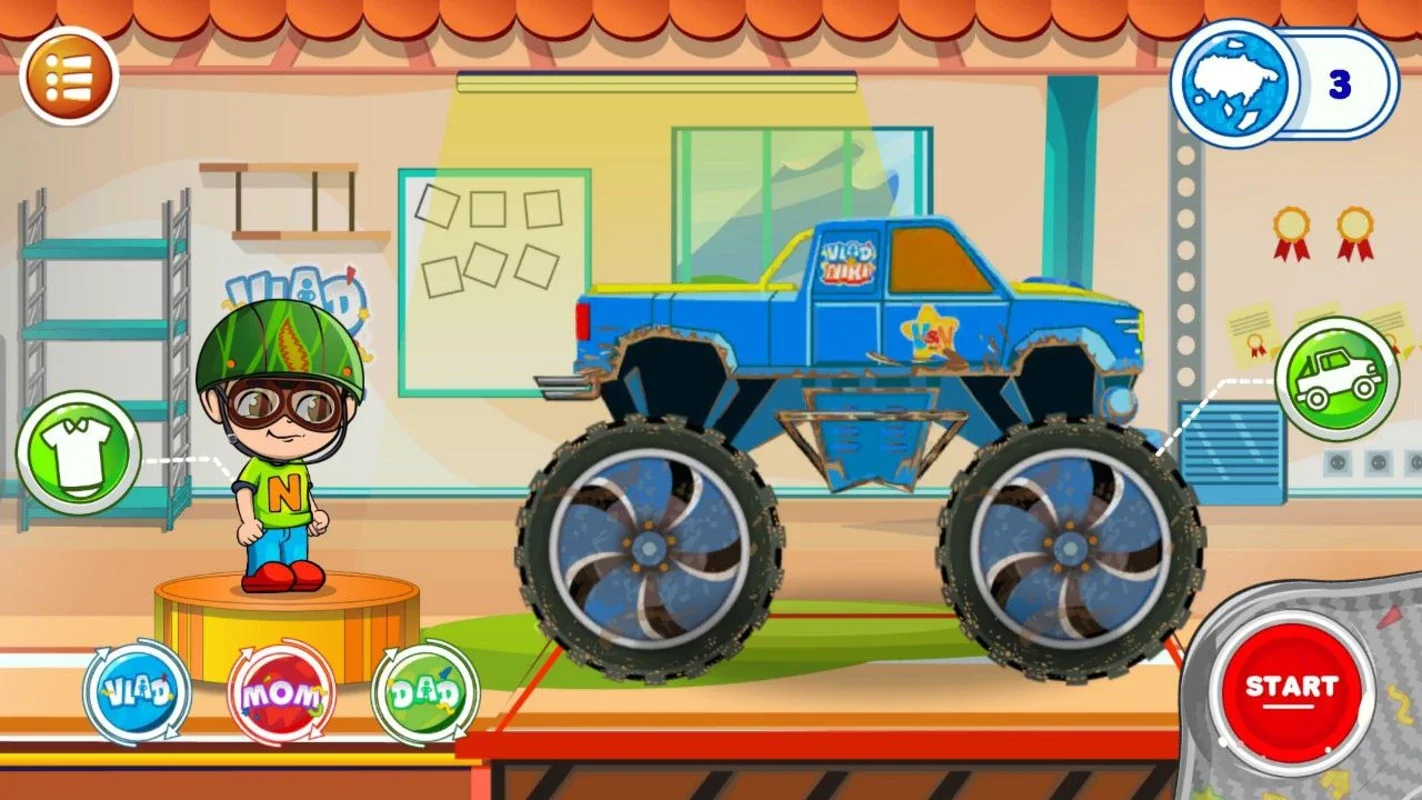 Monster Truck Vlad & Niki for Android - Thrilling Races