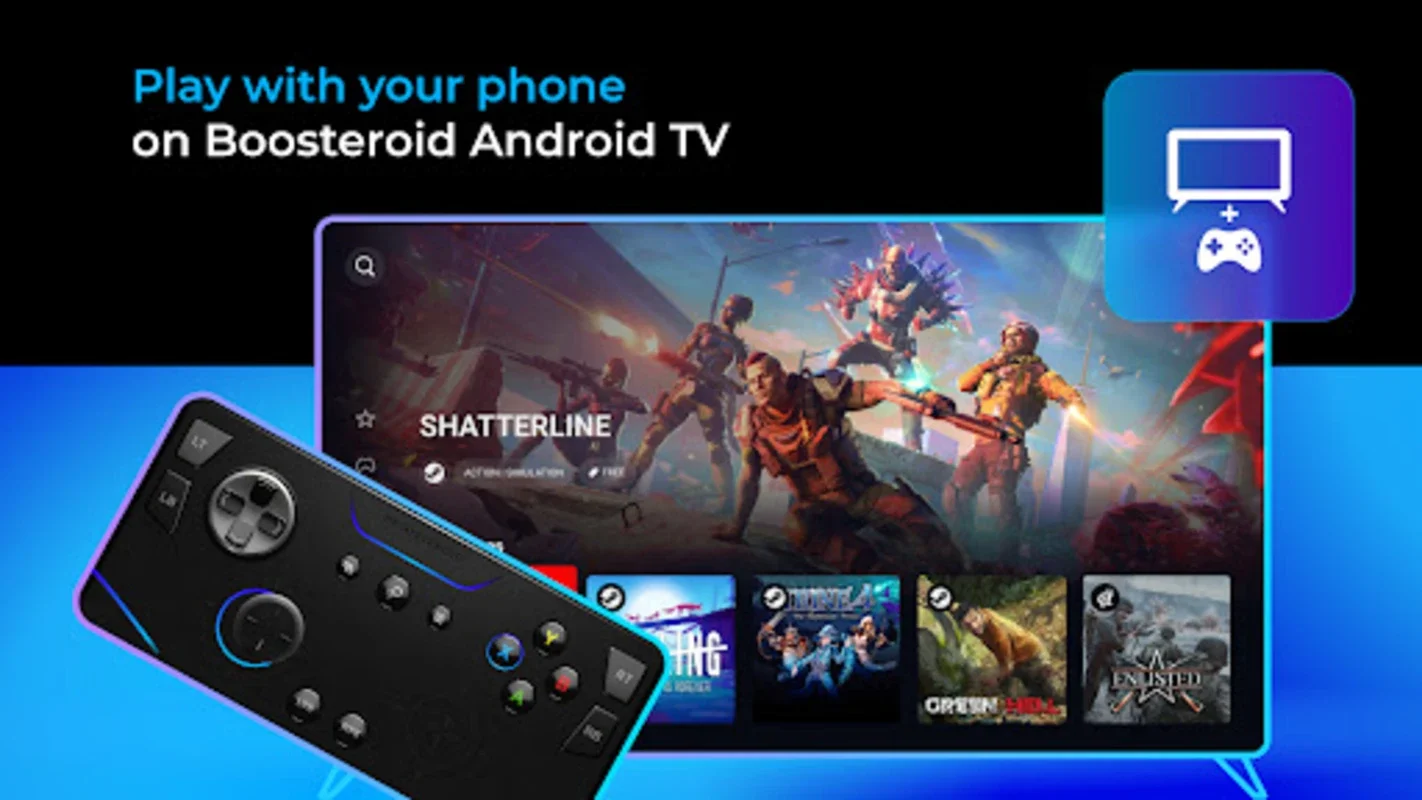 Boosteroid Gamepad for Android - Seamless TV Gaming