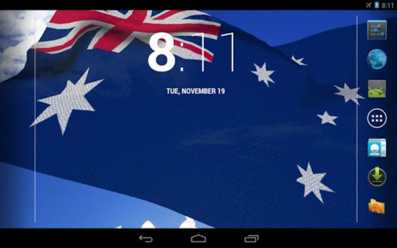 Australia Flag for Android - Interactive Live Wallpaper