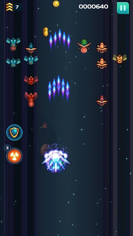 Galaxiga for Android - An Arcade Shoot 'Em Up