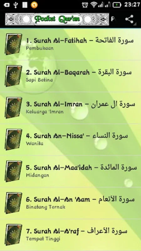 Pocket QUR'AN for Android - Seamless Qur'an Access