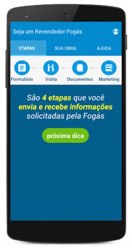 Vender Fogás for Android - Streamline Gas Dealership Setup