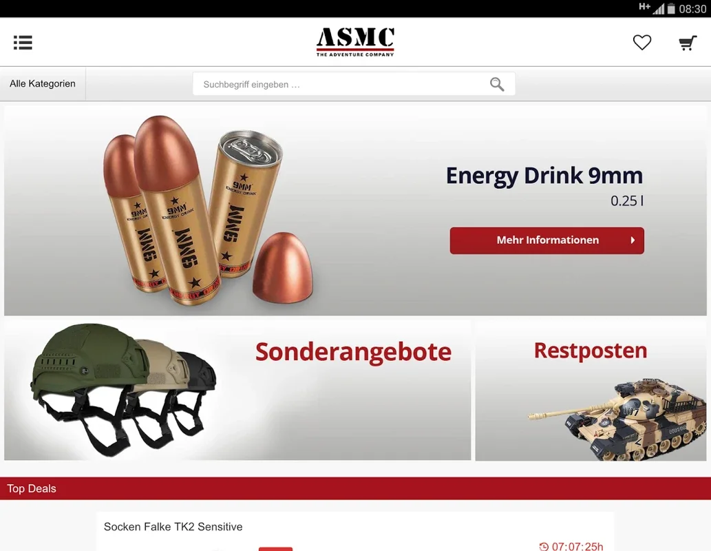 ASMC GmbH - The Adventure Comp for Android: Your Source for Outdoor and Tactical Gear