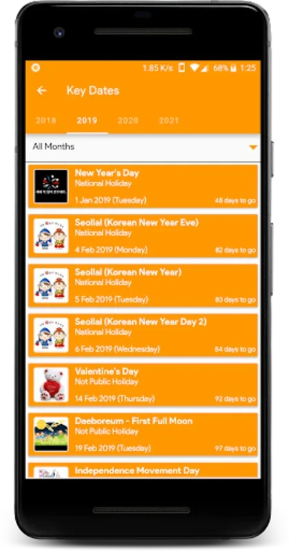 Calendar2U:KOR for Android - Explore Korean Culture