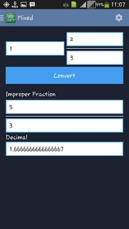 Fraction Converter for Android: Simplify Fraction Conversions