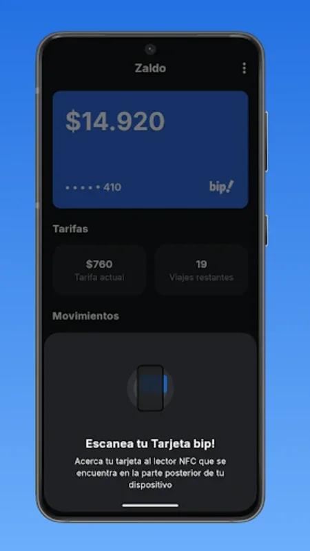 Zaldo for Android - Instant Bip/TNE Card Balance Check