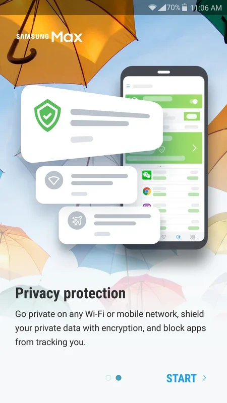 Samsung Max: Android Data Savings and Privacy Protection