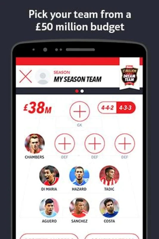 Dream Team for Android: Manage Premier League Stars