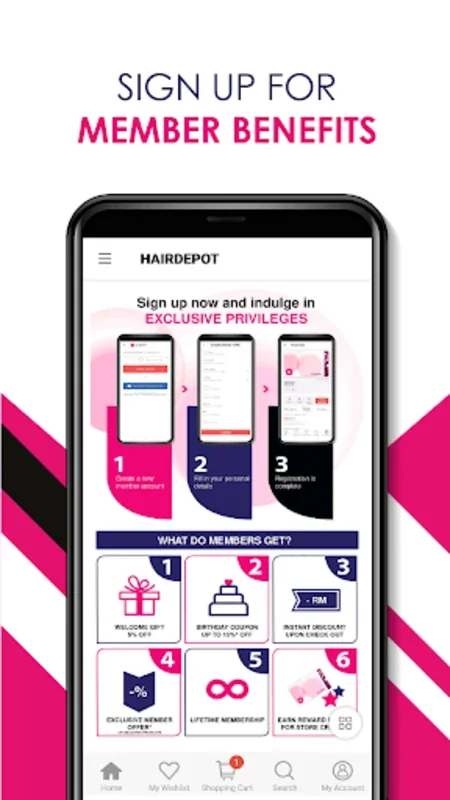 Hairdepot MY for Android - Premium Hair Care App