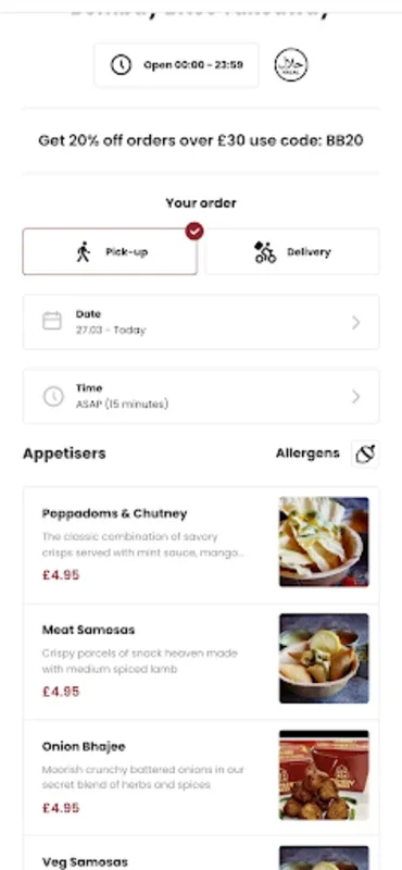 Bombay Bites Takeaway for Android - Convenient Meal Ordering