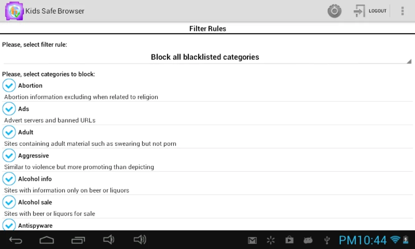 LexiSurf for Android - A Safe Browsing Choice