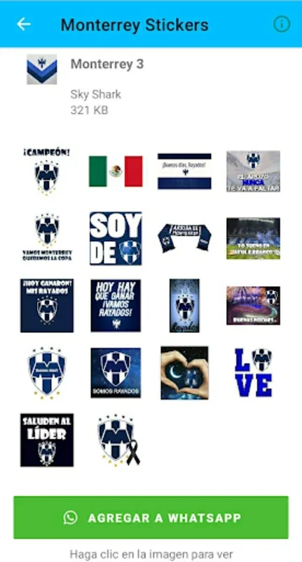 Monterrey Stickers for Android - Free Digital Stickers for Rayados Fans