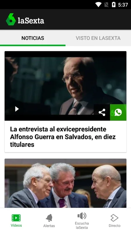 laSexta for Android - Stay Informed with News and Programs