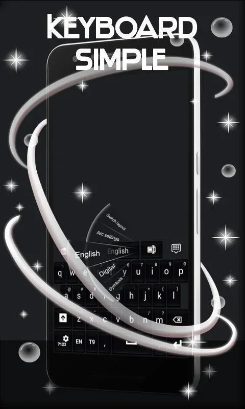 Simple Keyboard Black for Android - Elegant Dark Theme for Keyboards
