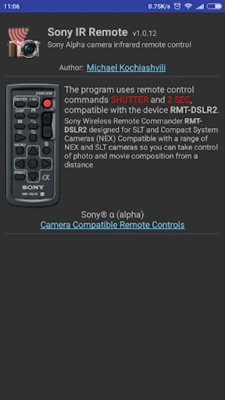 IR Remote for Sony Camera on Android: Convenient Shooting at Your Fingertips